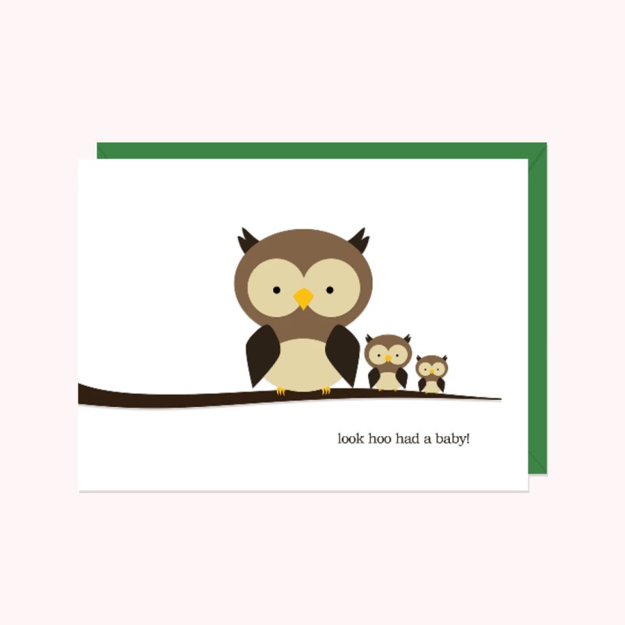 Cards Halifax Paper Hearts | Owls: Look "Hoo" Had A Baby!