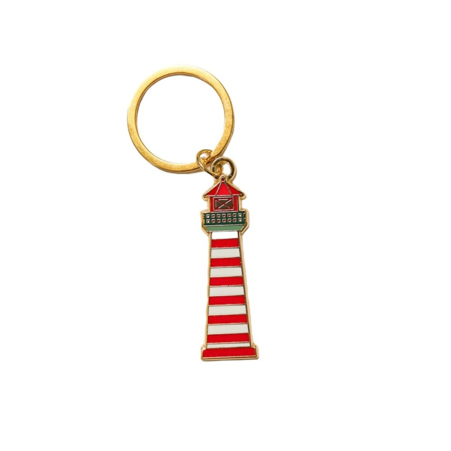 Lifestyle Halifax Paper Hearts | Striped Lighthouse Keychain/Ornament