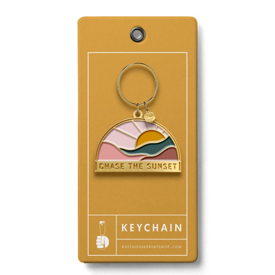 Lifestyle Ruff House | Chase The Sunset Enamel Keychain