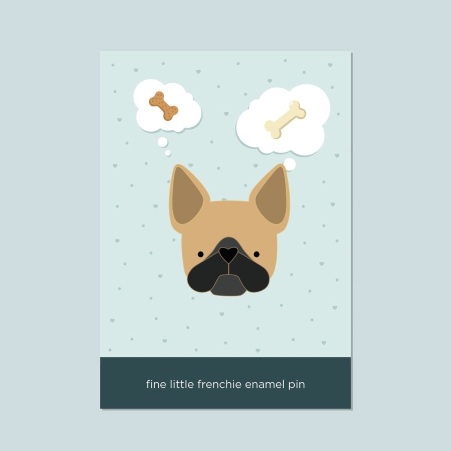 Lifestyle Halifax Paper Hearts | Fine Little Frenchie Enamel Pin