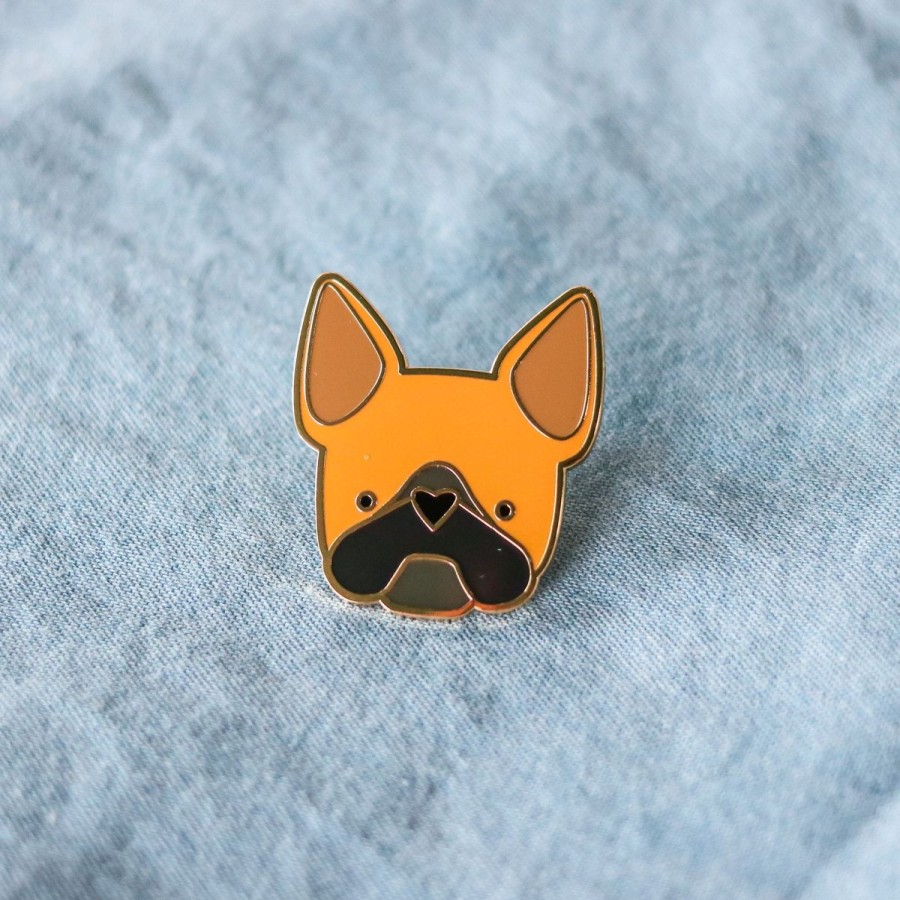 Lifestyle Halifax Paper Hearts | Fine Little Frenchie Enamel Pin