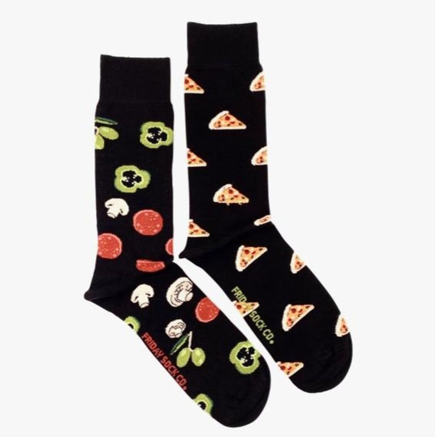 Lifestyle Friday Sock Co. | Men'S Pizza & Toppings V2 Socks (Tall)