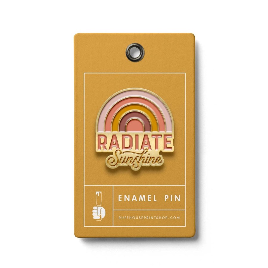 Lifestyle Ruff House | Radiate Sunshine Enamel Pin