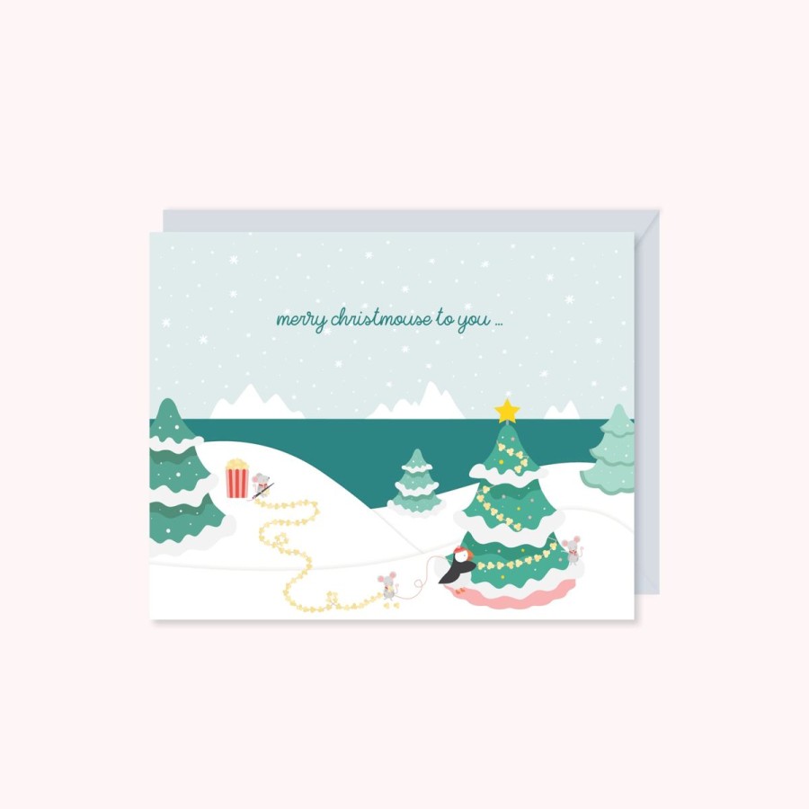 Cards Halifax Paper Hearts | Merry Christmouse To You