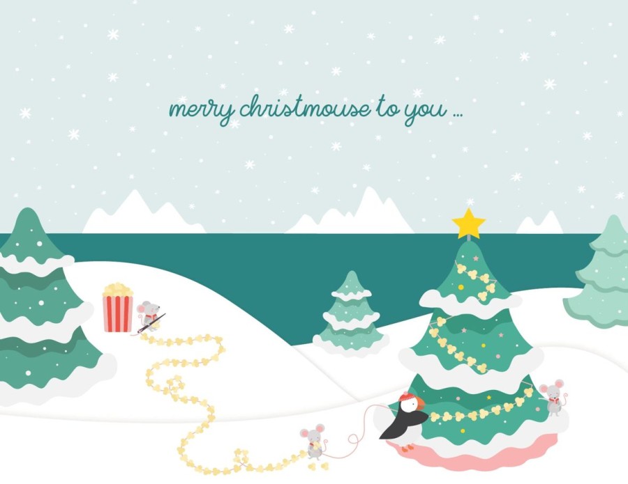 Cards Halifax Paper Hearts | Merry Christmouse To You