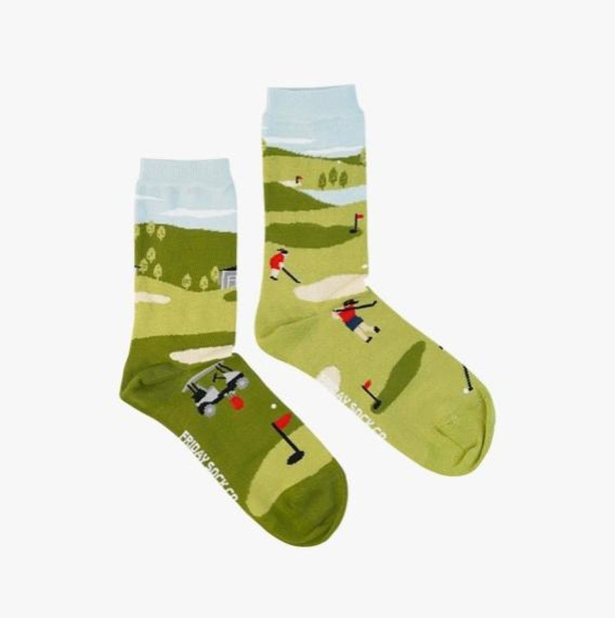 Lifestyle Friday Sock Co. | Women'S Golf Scene Socks (Crew)