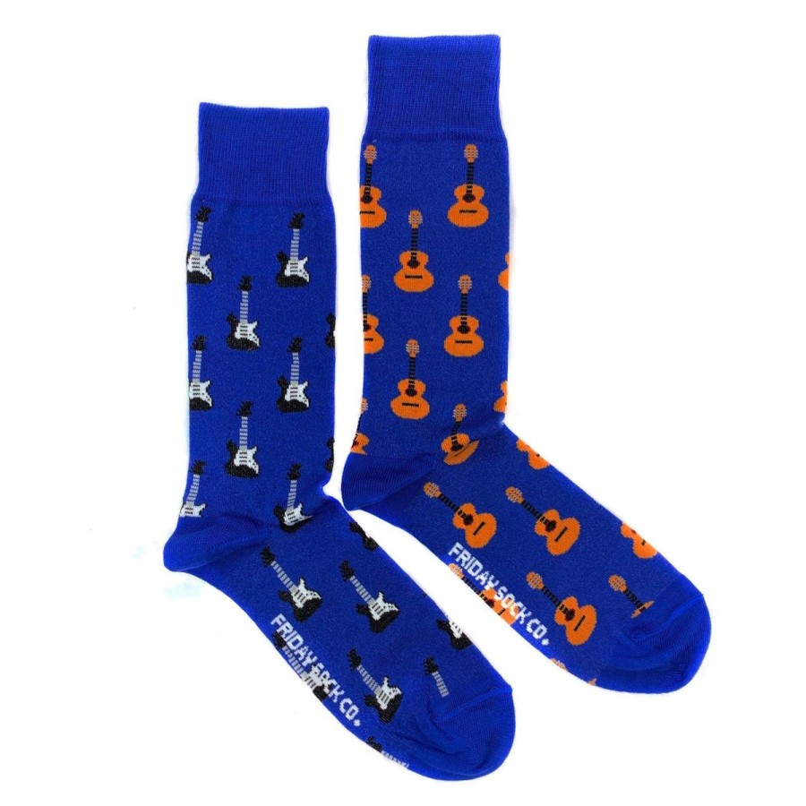 Lifestyle Friday Sock Co. | Men'S Acoustic Guitar & Electric Guitar Socks (Tall)