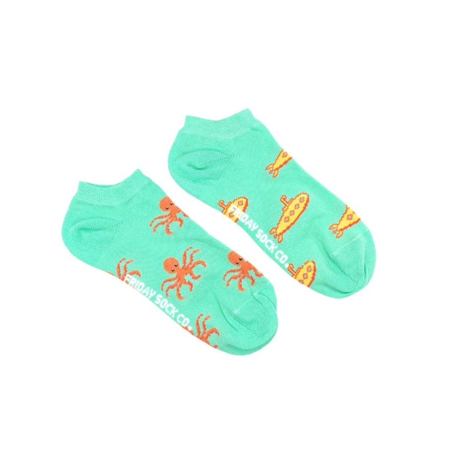 Lifestyle Friday Sock Co. | Women'S Submarine & Octopus Ankle Socks