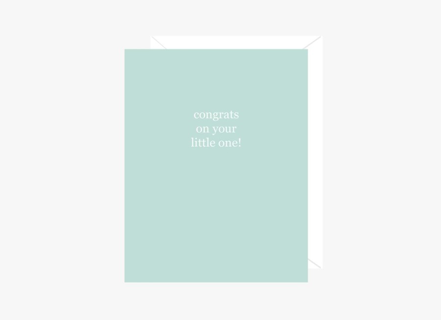 Cards Halifax Paper Hearts | Congrats On Your Little One (Foil)