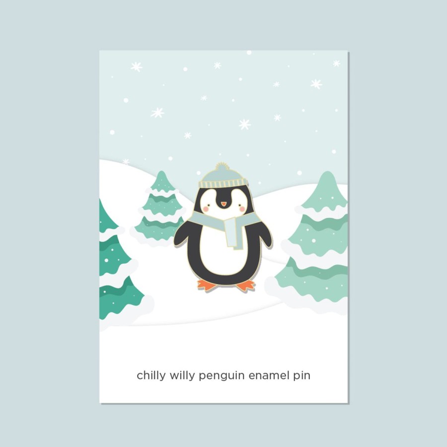 Lifestyle Halifax Paper Hearts | Chilly Willy Penguin Enamel Pin