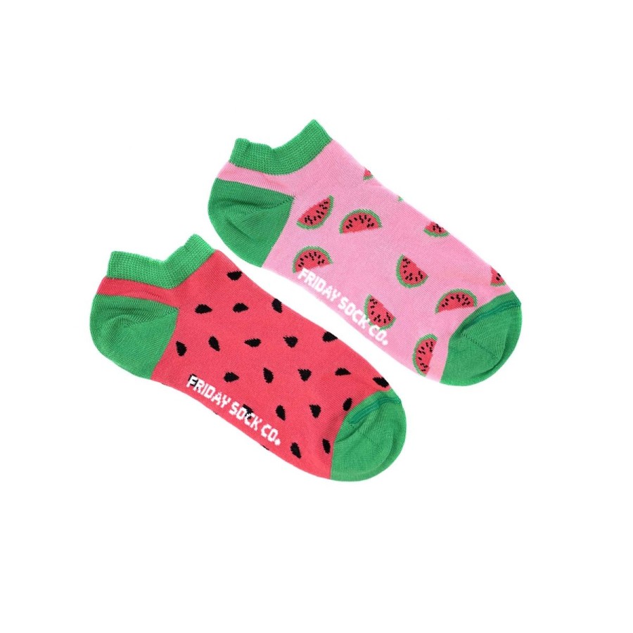 Lifestyle Friday Sock Co. | Women'S Inside Out Watermelon Ankle Socks