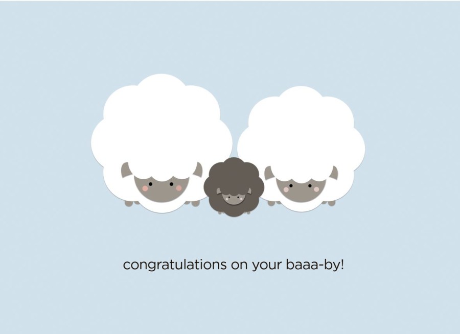 Cards Halifax Paper Hearts | Congratulations On Your Baaa-By!