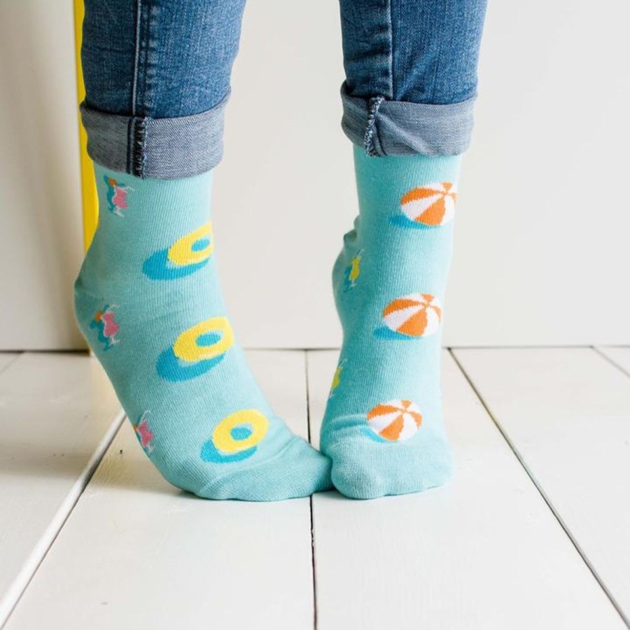 Lifestyle Friday Sock Co. | Women'S Pool Party Socks (Crew)