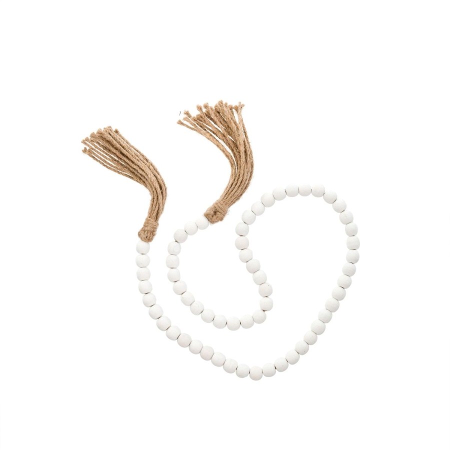 Lifestyle Indaba | Tassel Wooden Prayer Beads (White)