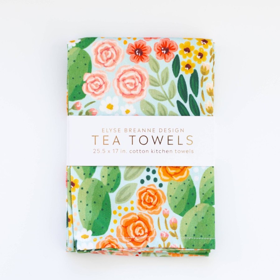 Lifestyle Elyse Breanne Design | Cactus Blooms Tea Towels