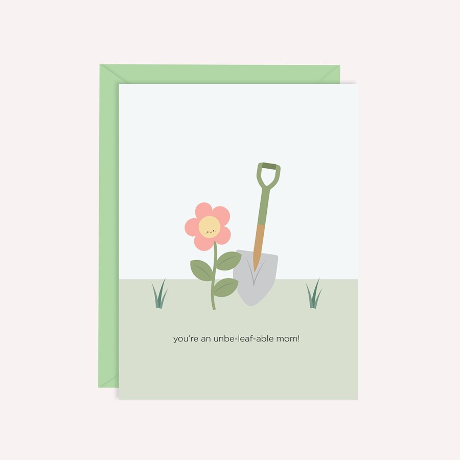 Cards Halifax Paper Hearts | (New) You'Re An Unbe-Leaf-Able Mom