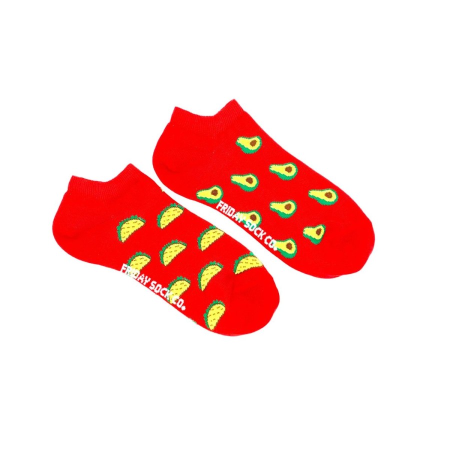 Lifestyle Friday Sock Co. | Women'S Avocado & Taco Ankle Socks